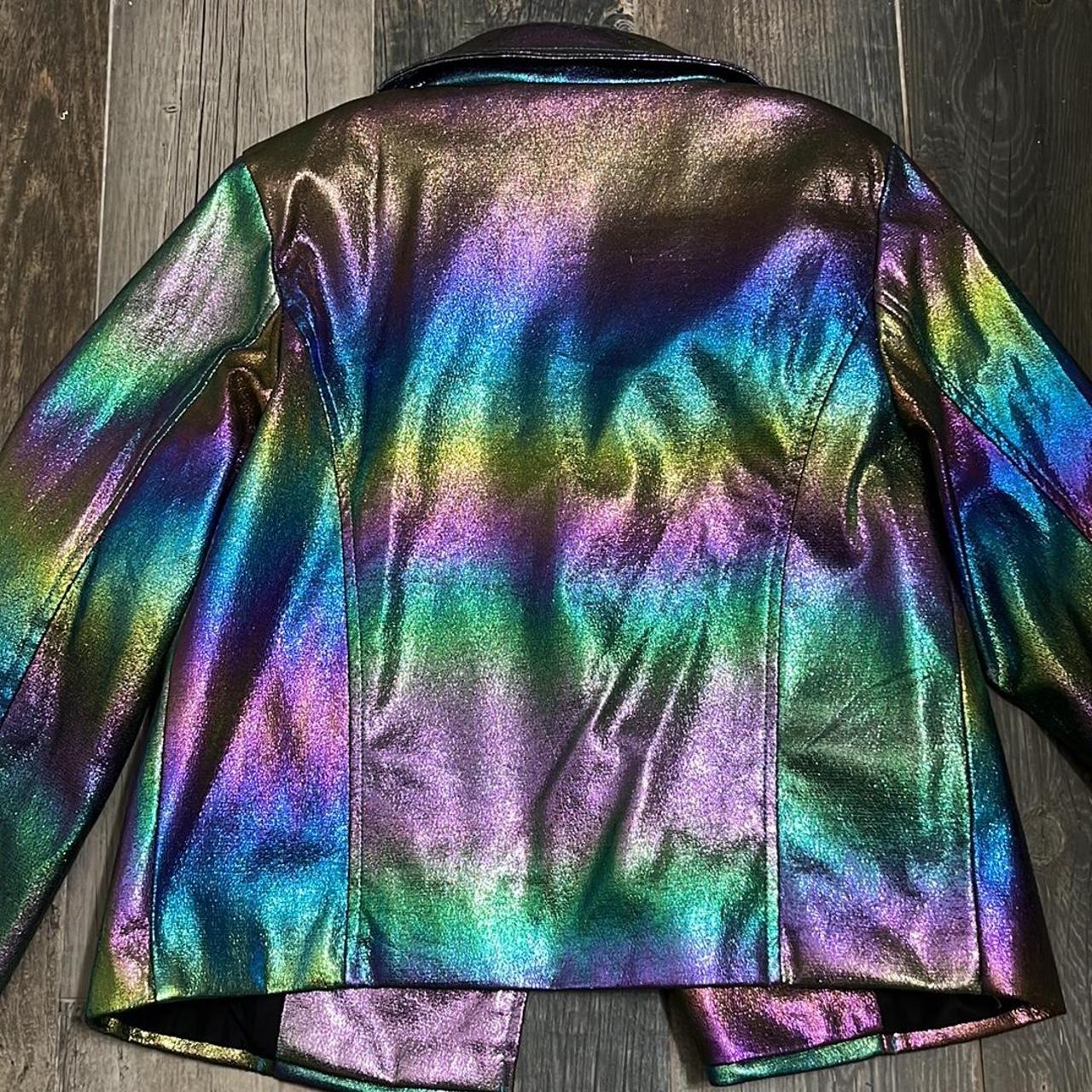 forever 21 iridescent moto jacket