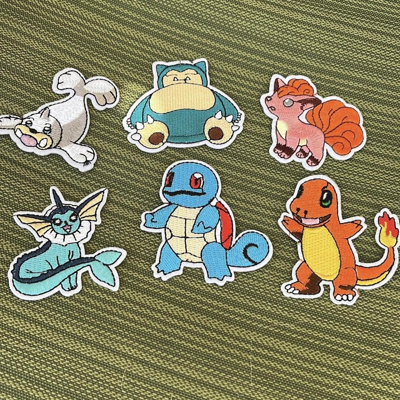 4-PACK POKEMON IRON ON PATCHES EASY CLOTHING - Depop