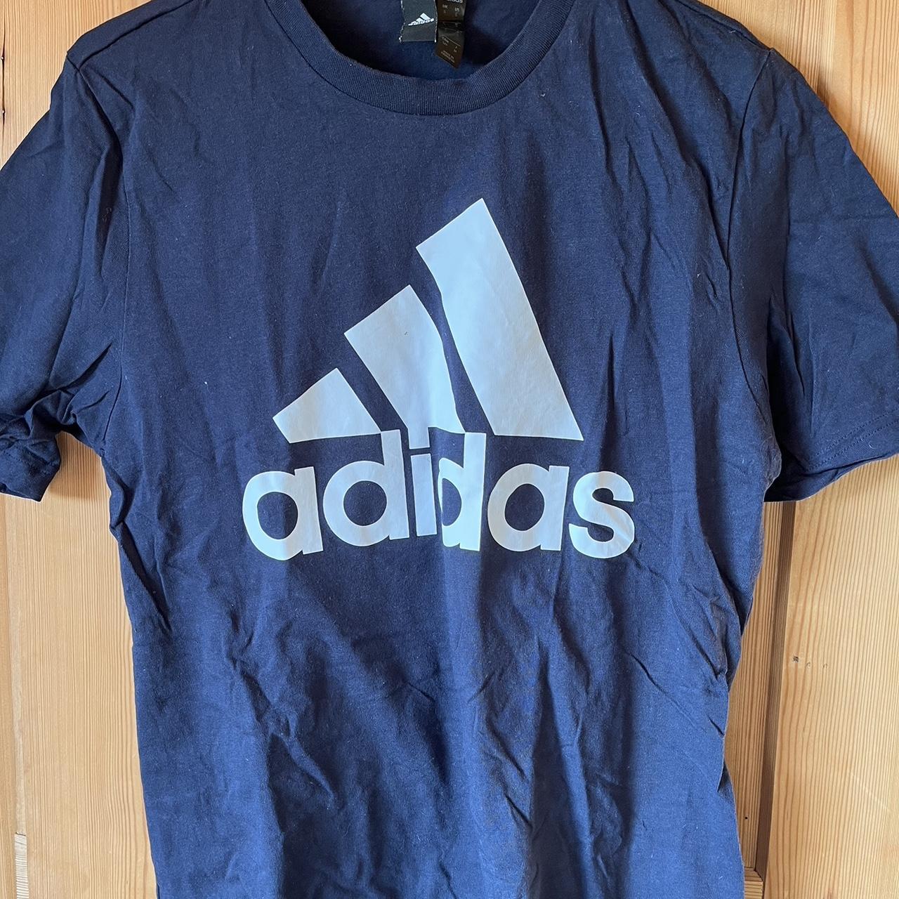 blue Adidas T-Shirt Bought in a Sportswear Store in... - Depop