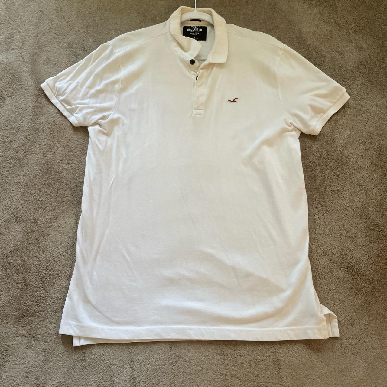 Plain white polo - Depop