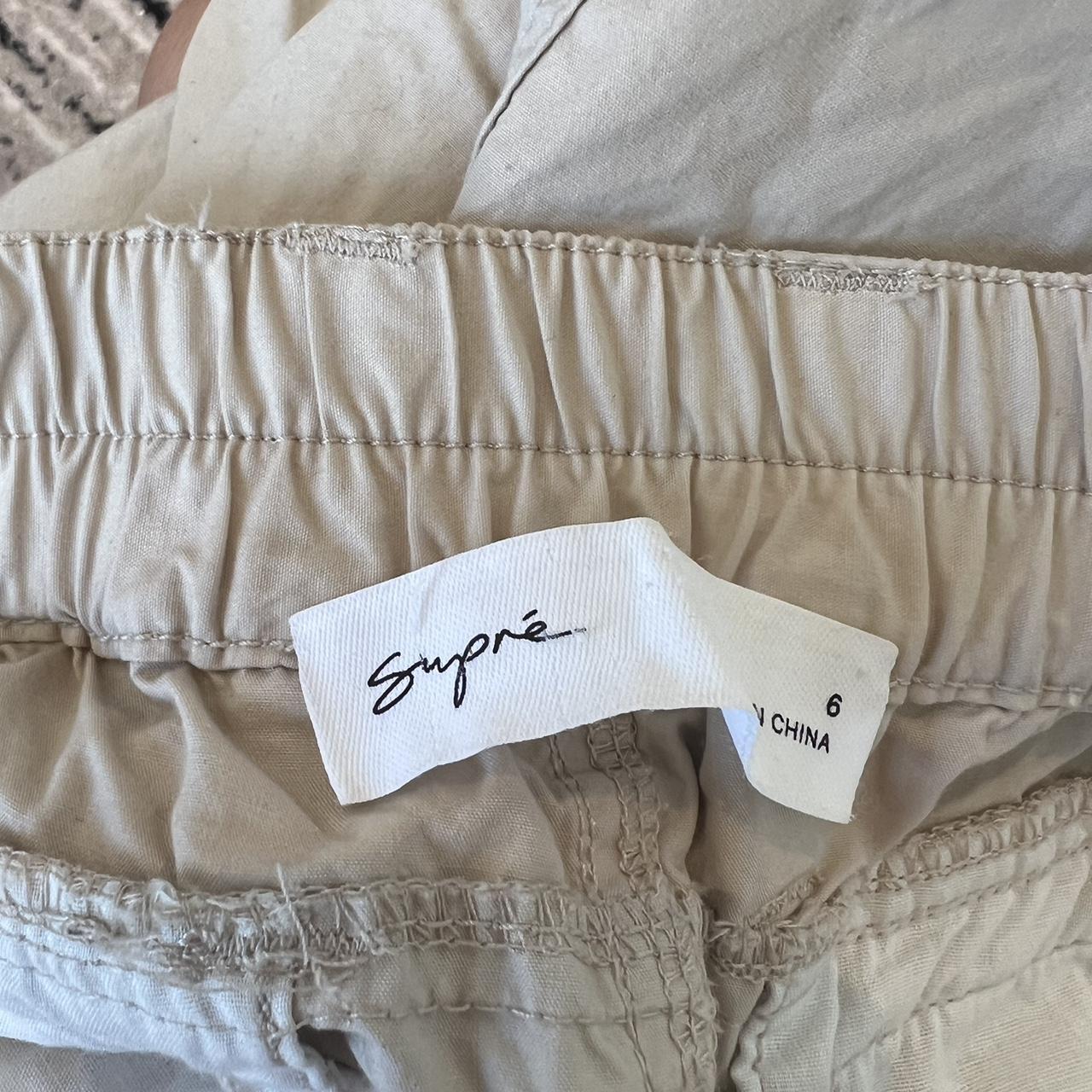 Cream cargo pants Supre - an Australian brand... - Depop