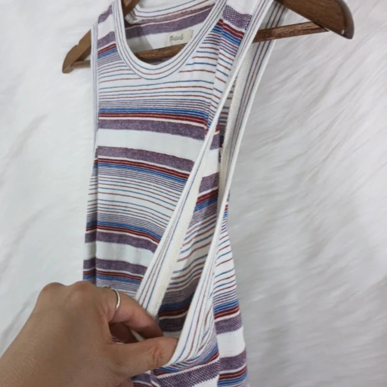 Madewell Carita Retro Stripe Sleeveless Relaxed Fit Depop