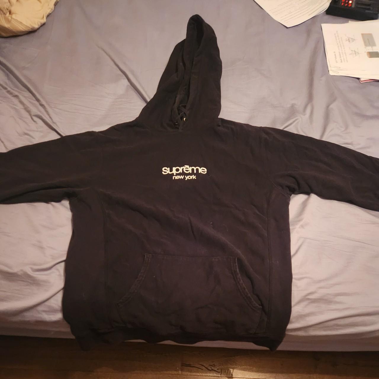 Supreme classic logo hoodie sale