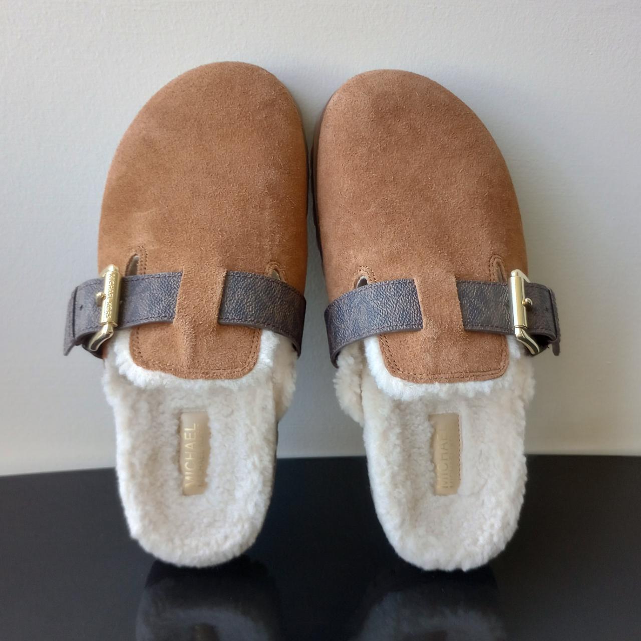 Michael kors slippers brown online