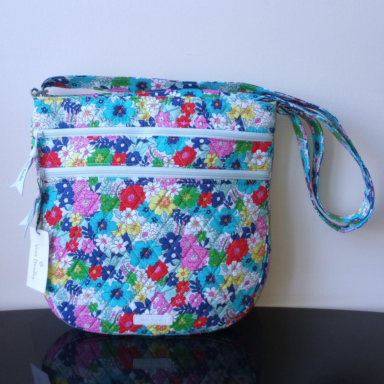 Vera Bradley Trio Zip ヒップスター クロスボディバッグ レモングローブ マルチ, image size:1280x1280