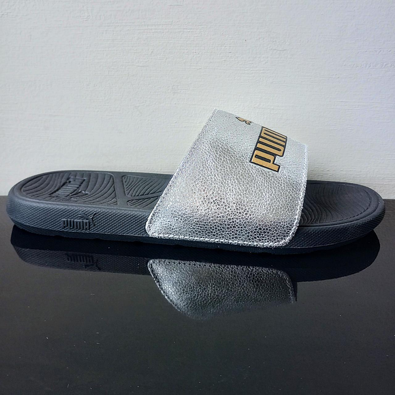 Puma slides womens silver online