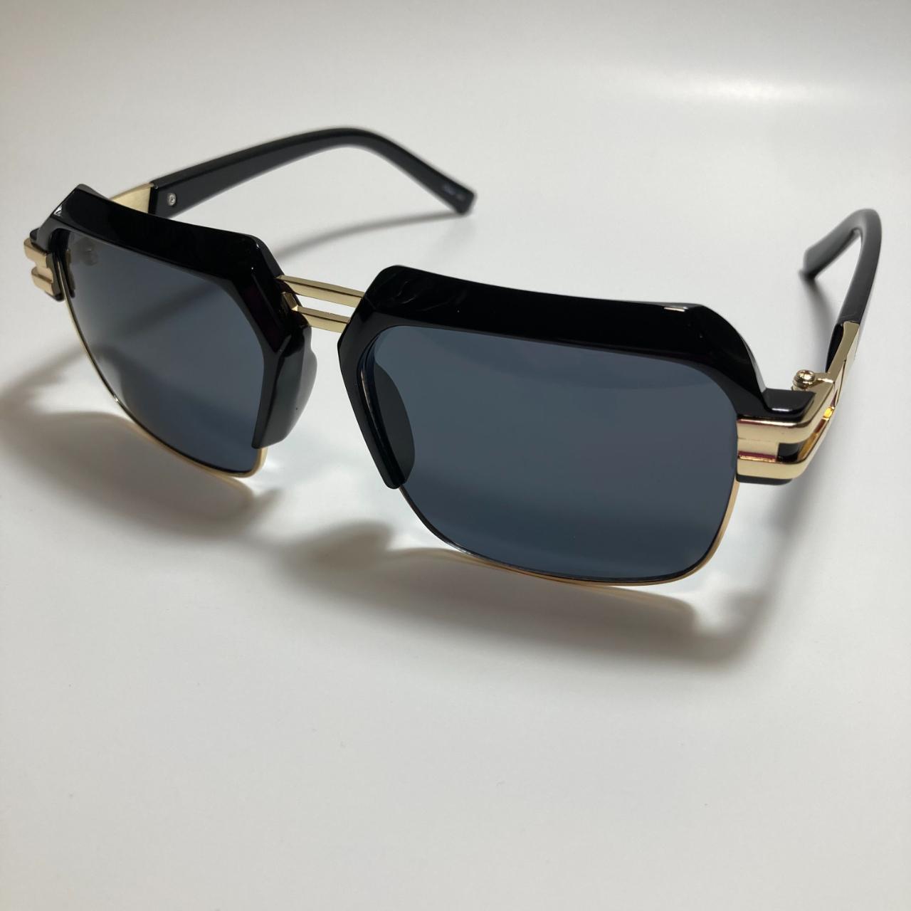 square gazelle sunglasses metal cutout frame retro... - Depop