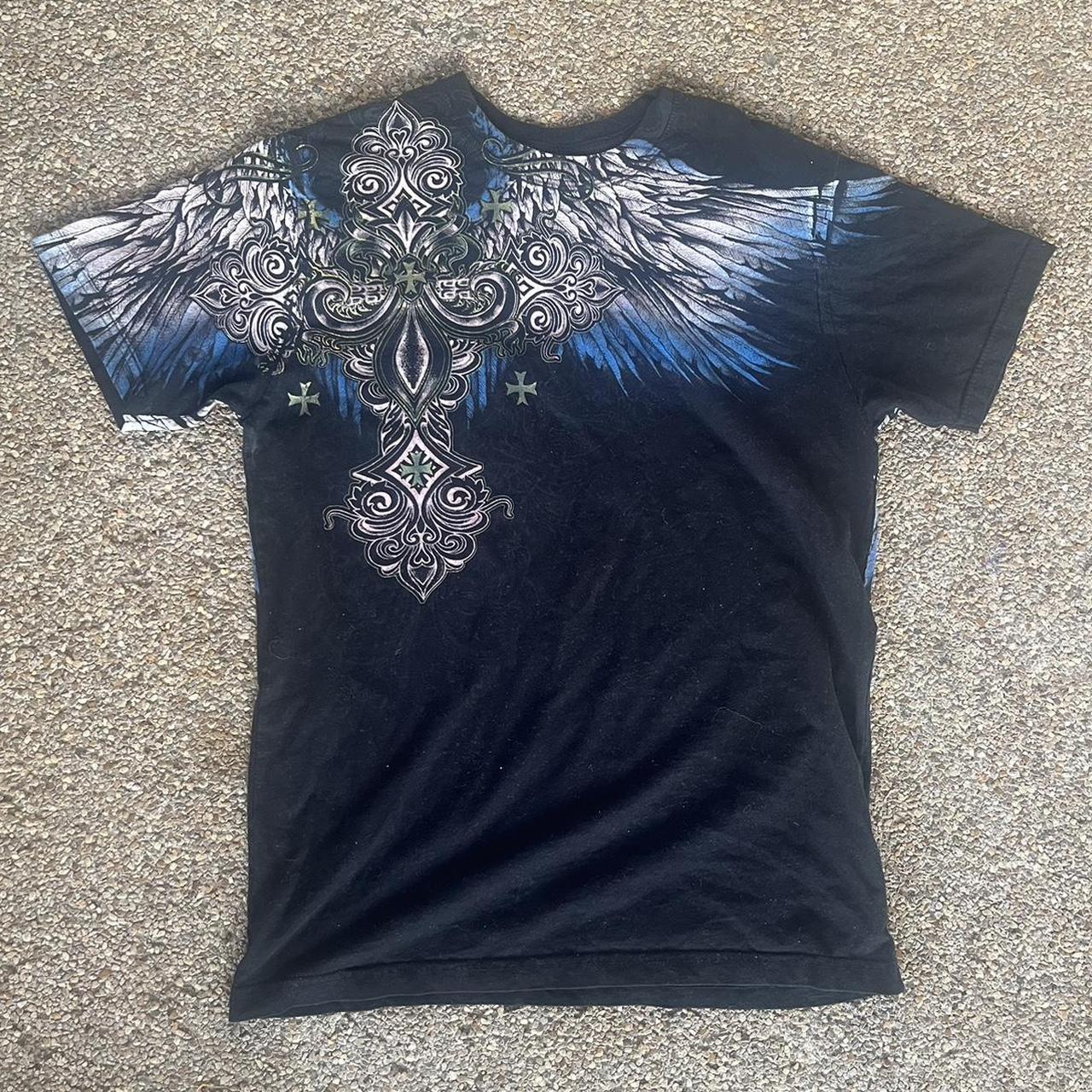 Y2K XTREME COUTURE AFFLICTION SHIRT SUPER COOL Y2K... - Depop