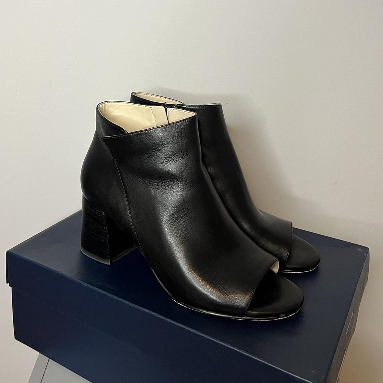 Cole haan peep toe booties hotsell