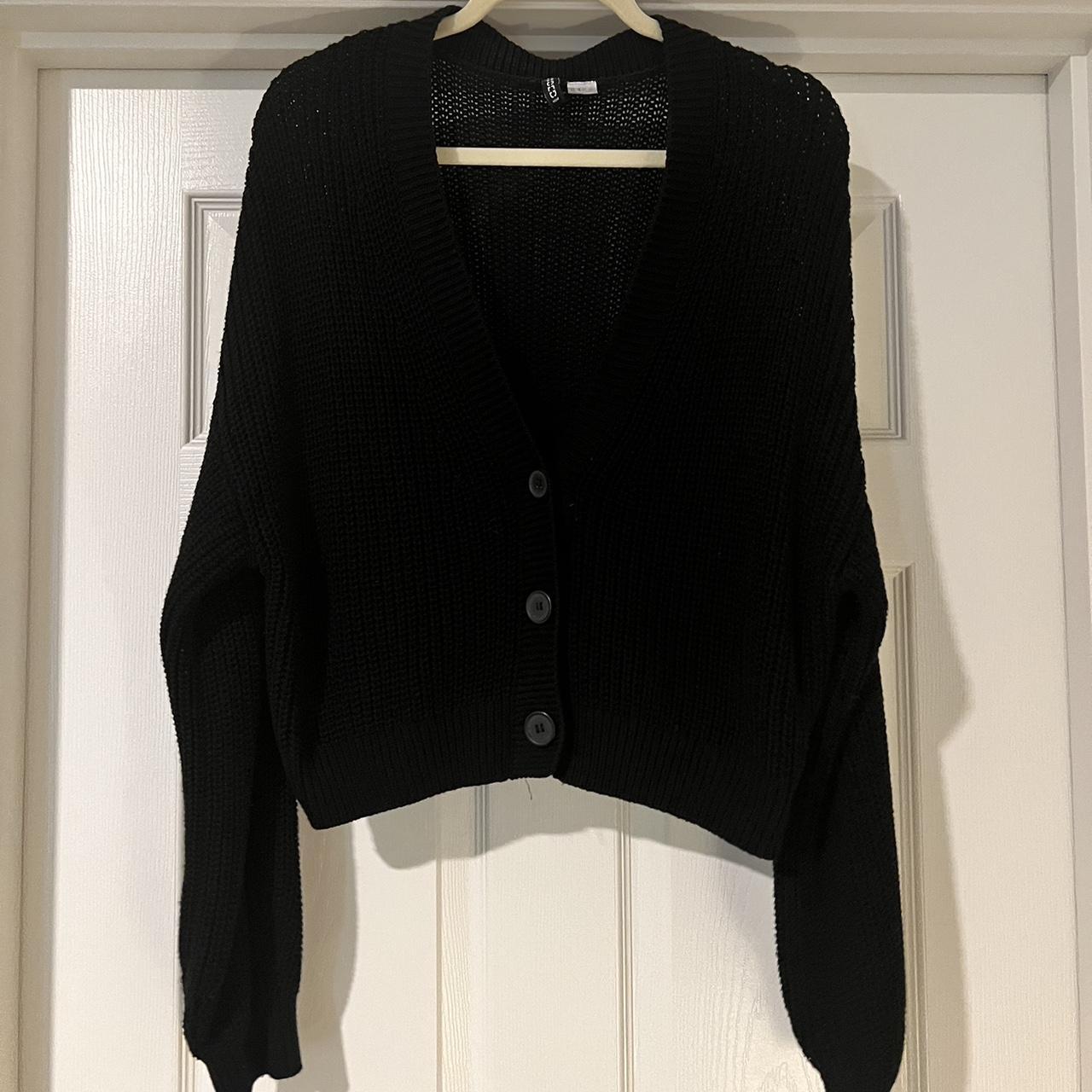 Cropped baggy style black cardigan from H&M. this... - Depop