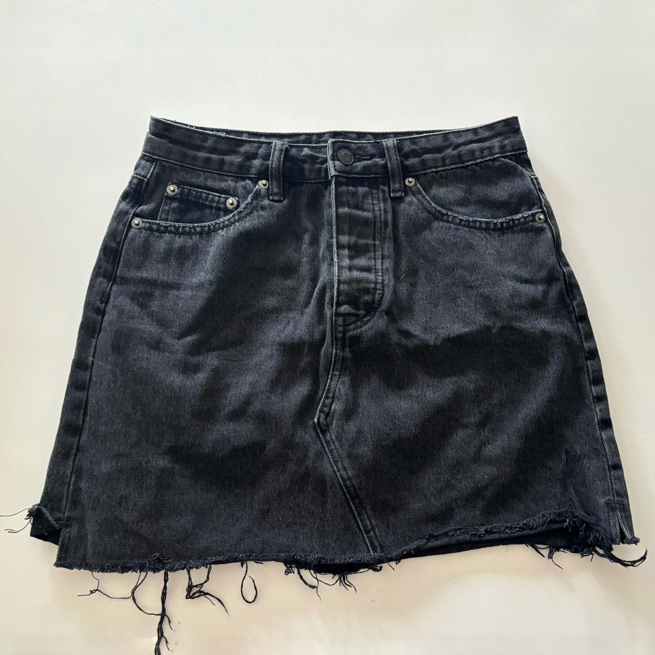 the perfect classic black mini skirt from. Depop