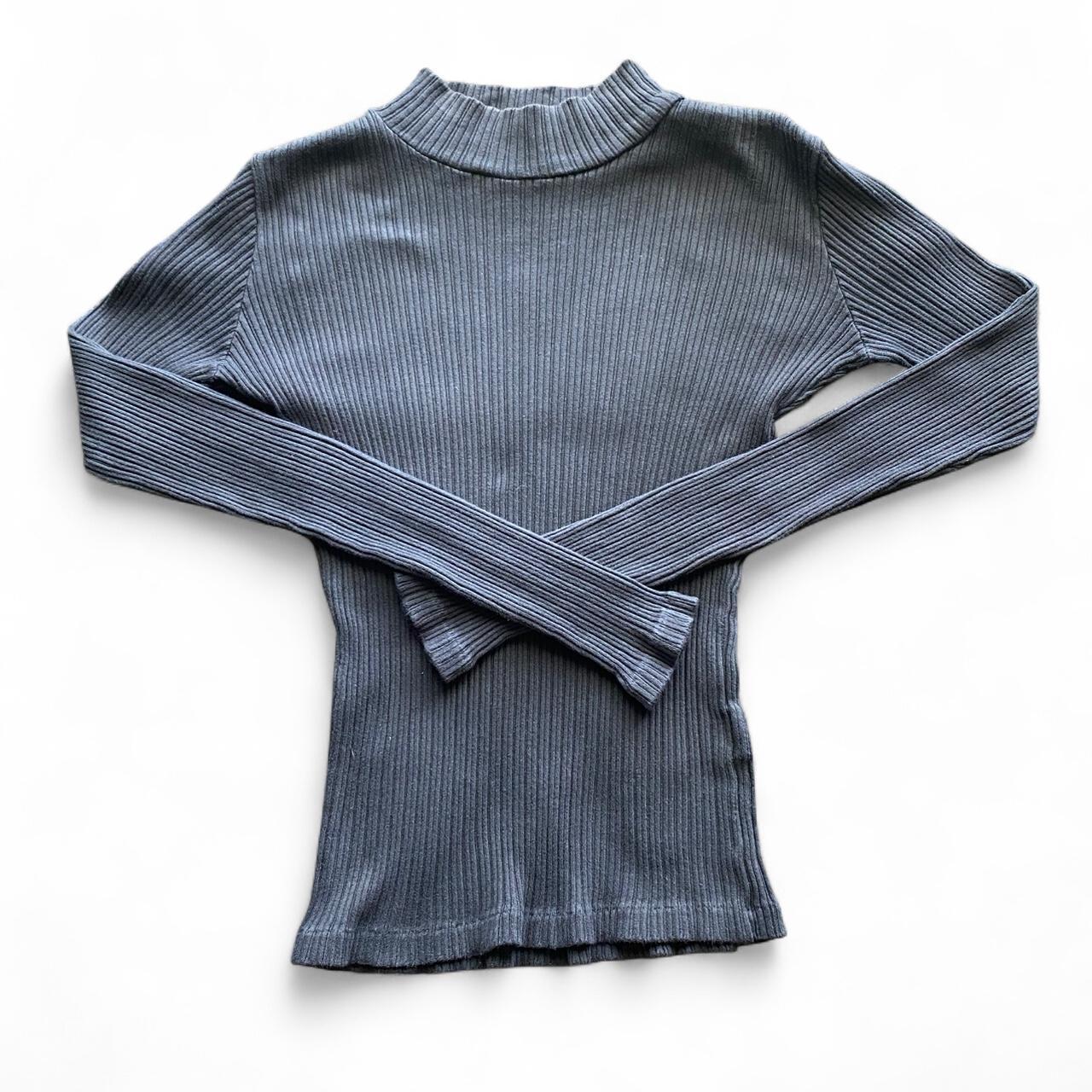 Brandy Melville Women's Shirt Grey/Black One size – Black