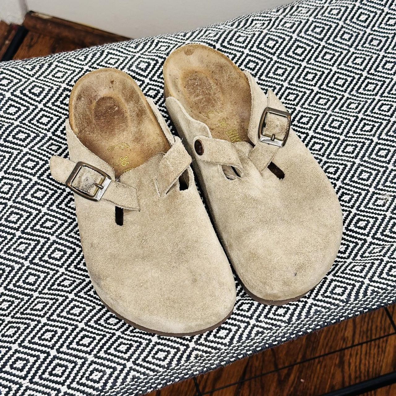 Soft Bed Birkenstocks Size 36 Definitely very worn... Depop