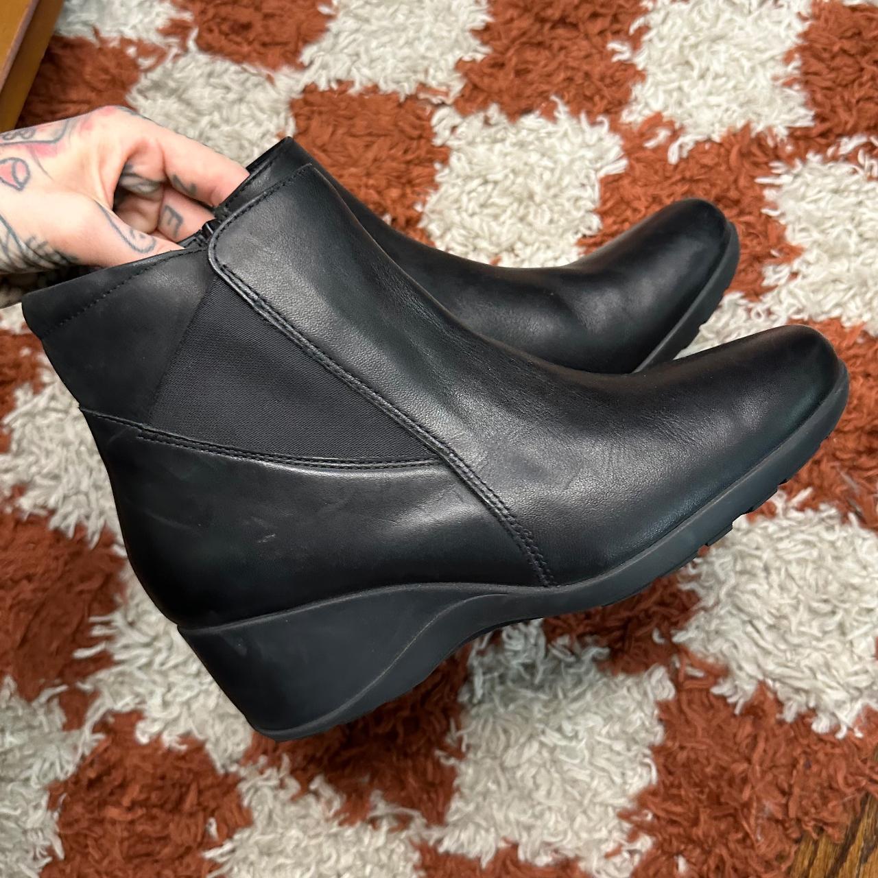 Black clark booties best sale