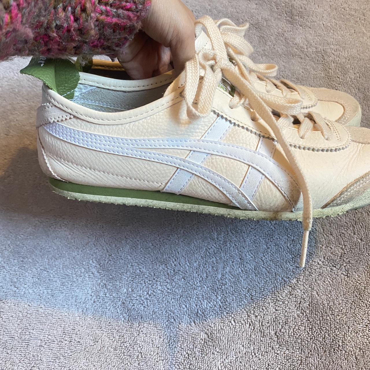 onitsuka tiger mexico baby pastel pink and green ... - Depop