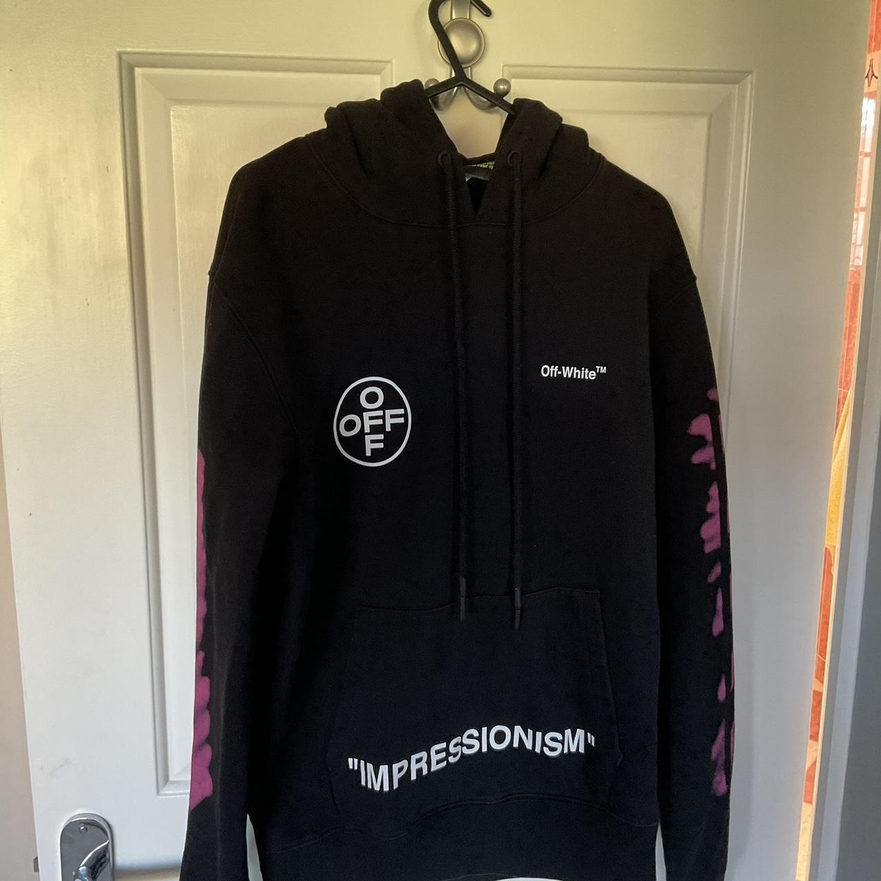 OFF WHITE impressionism hoodie last photo is of. Depop