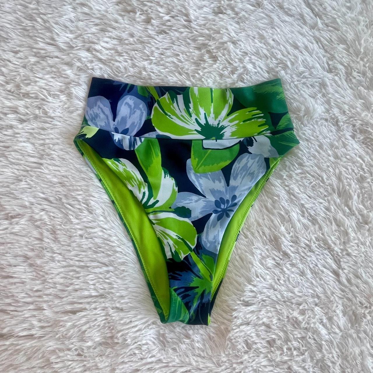 Aerie Cheeky High Rise Bikini Bottoms Aerie High Cut Cheeky Green