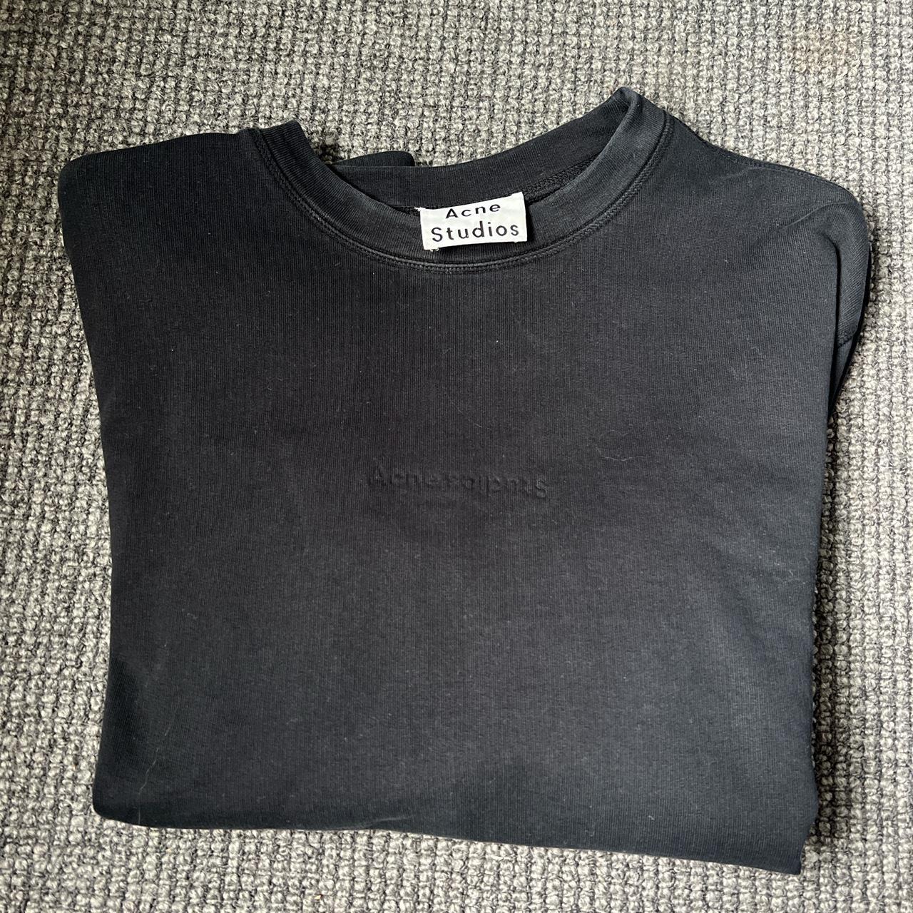 Black Acne Studios cropped sweater - cotton. Size S.... - Depop