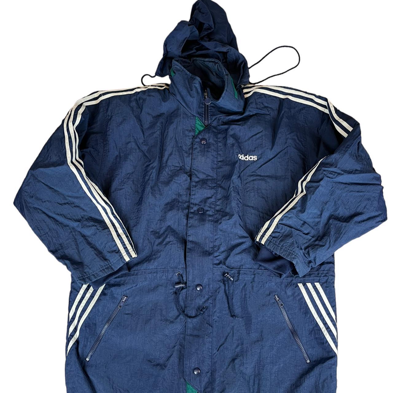 Adidas Men's Navy Coat | Depop