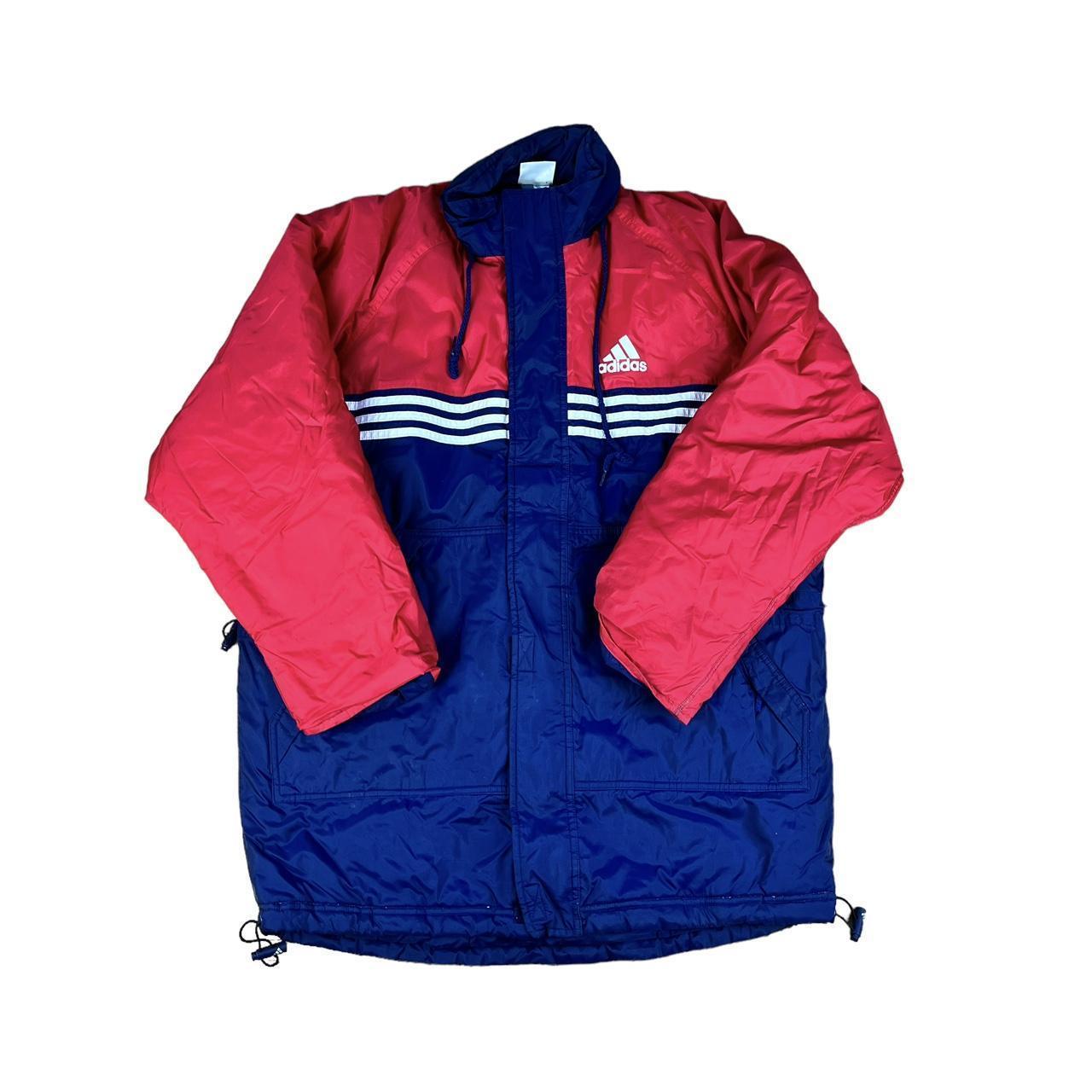 Adidas Velour 90s Tracksuit Top Jacket - Blue - S – Headlock