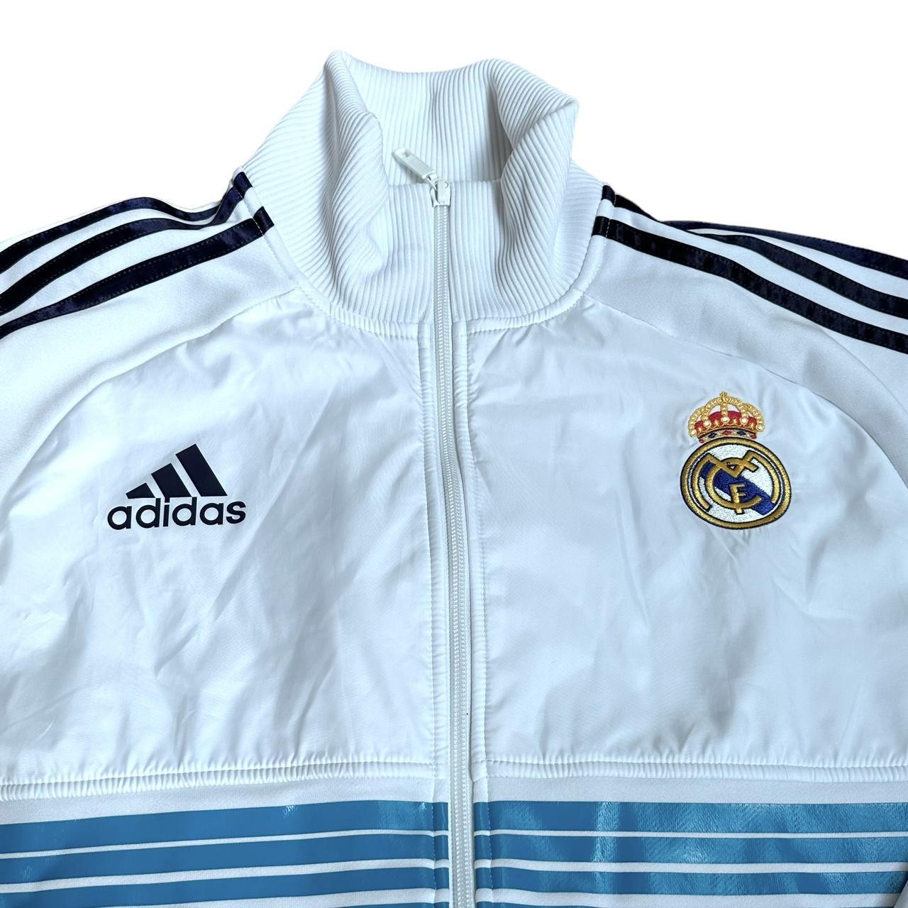 Beautiful retro Real Madrid zip up jacket. Made by... Depop