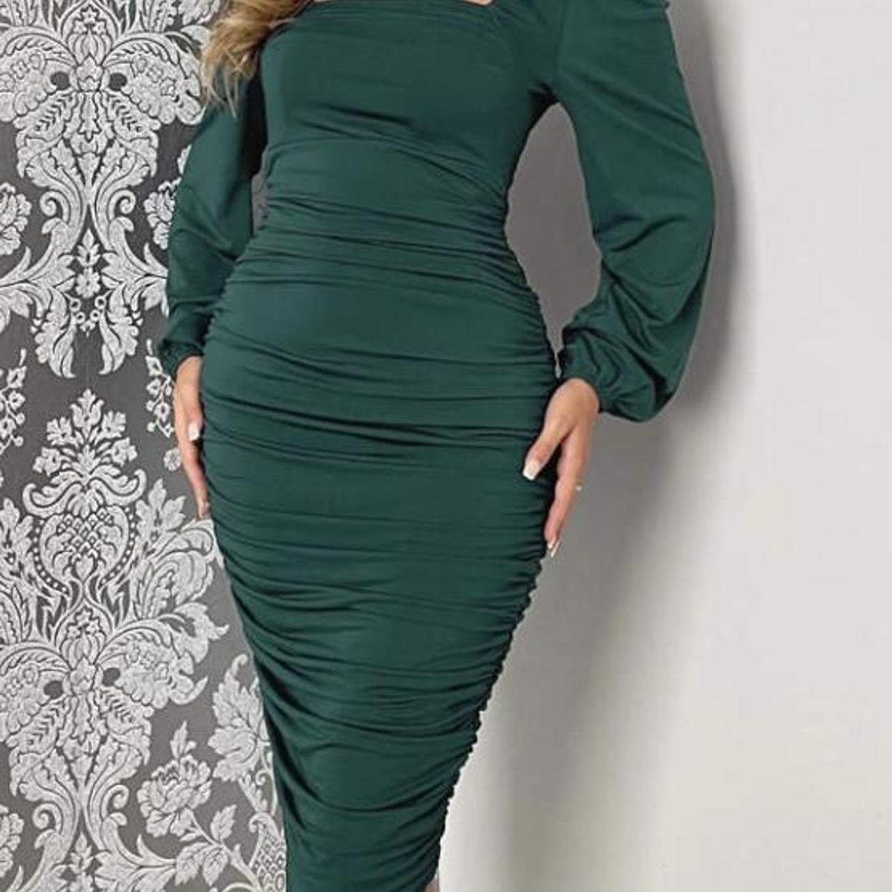 AX Paris Women's Green Dress Depop