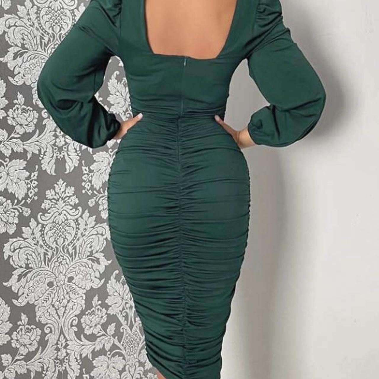 AX Paris Women's Green Dress Depop