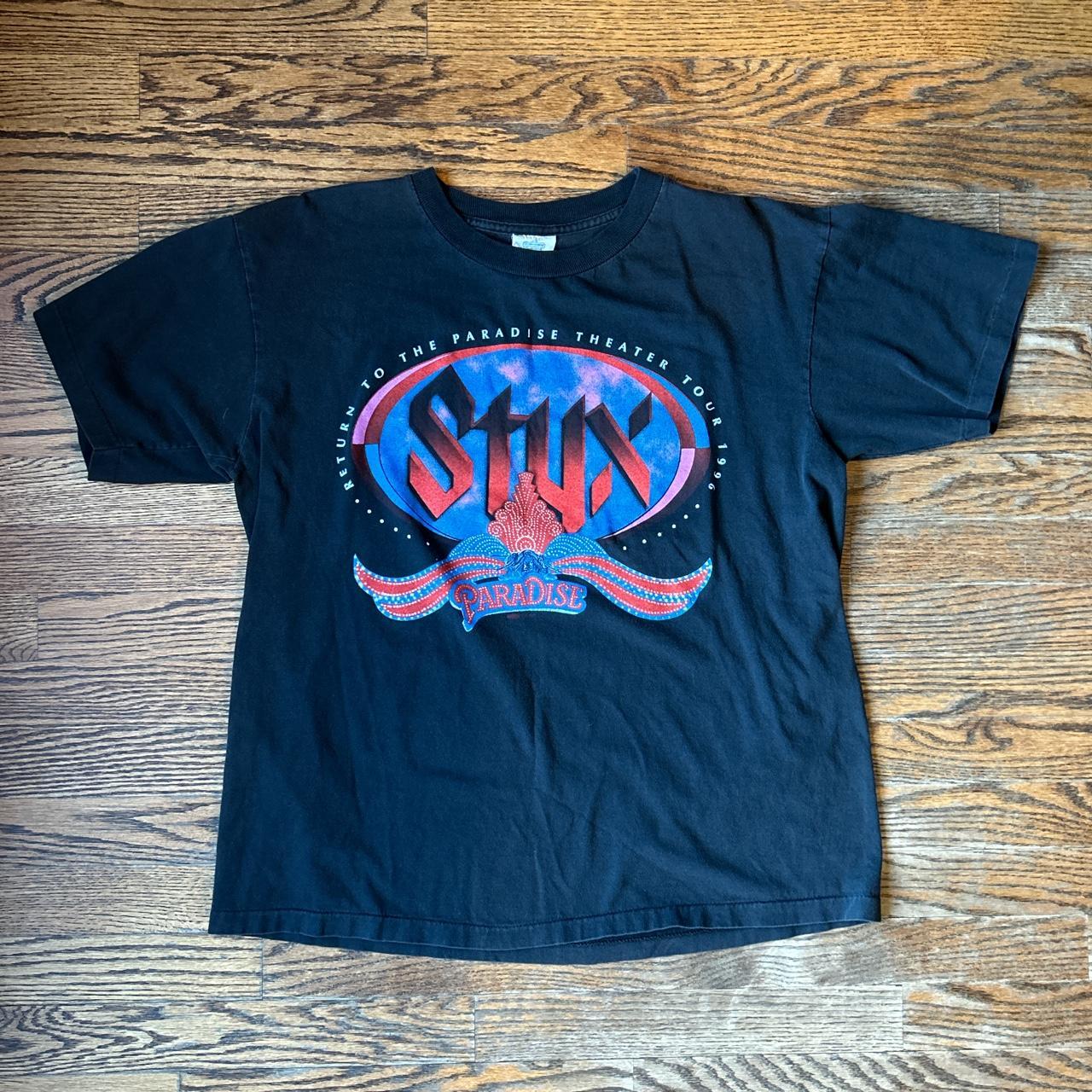 1996 STYX tour T shirt Has a super nice Boxy fit... - Depop