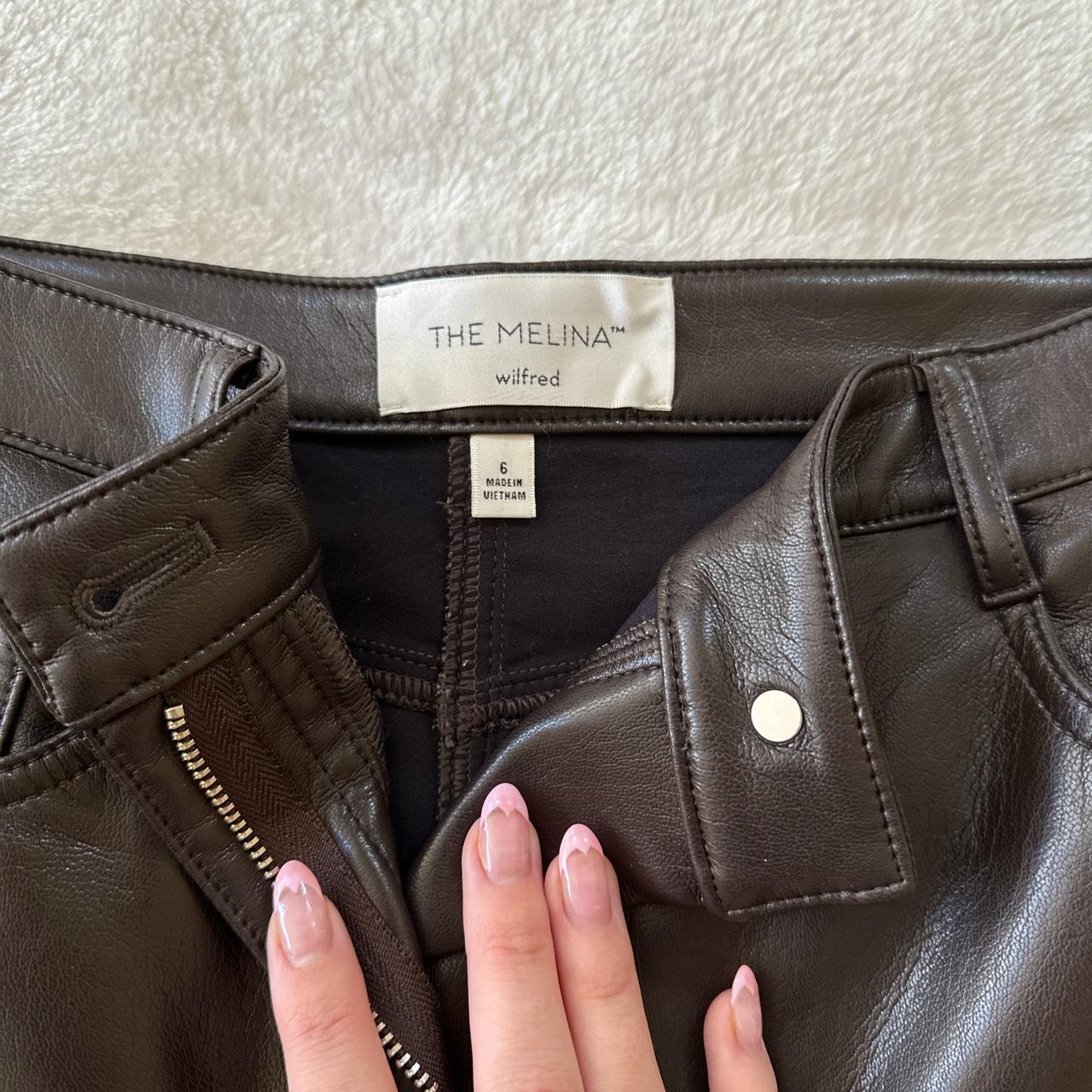 Aritzia Women's Brown Trousers | Depop