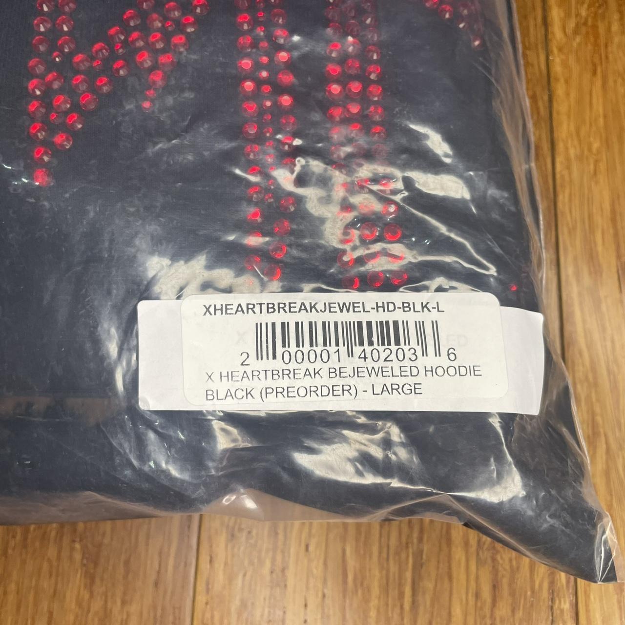 Revenge x XXXTENTACION Heartbreak Bejewelled Hoodie | Depop