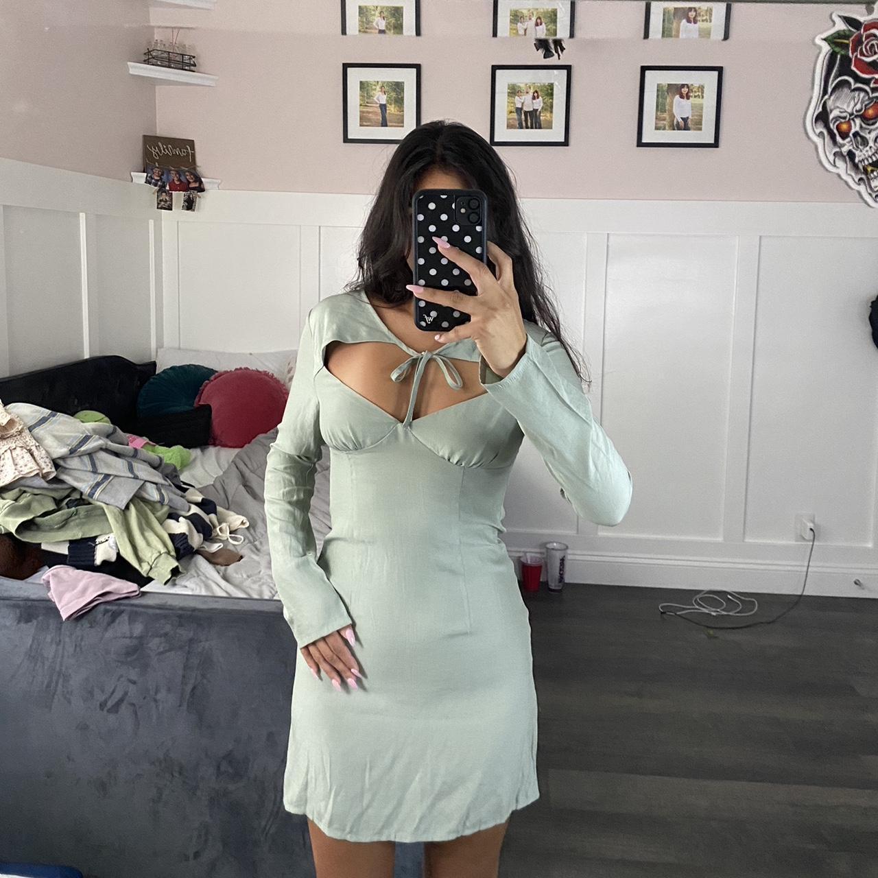 Mint green best sale bandage dress