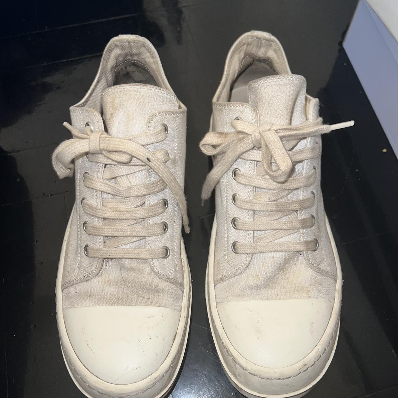 Rick Owen Drkshadow Low Tops Stains... - Depop