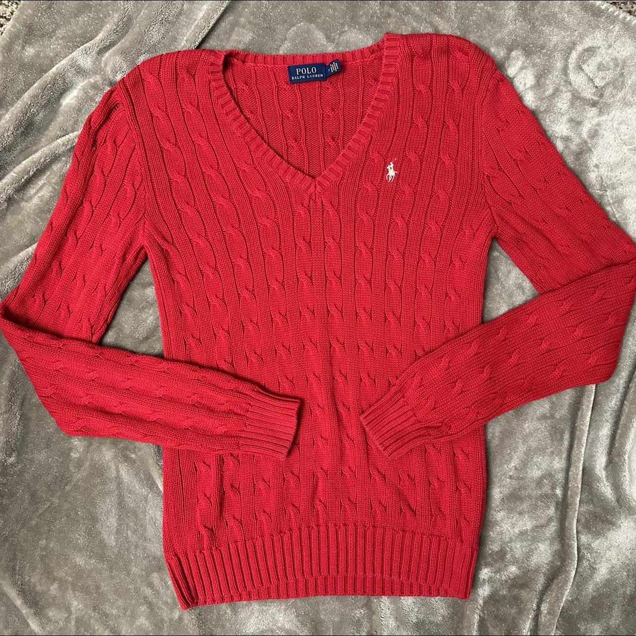 Ralph Lauren cable knit sweater • medium • great... - Depop