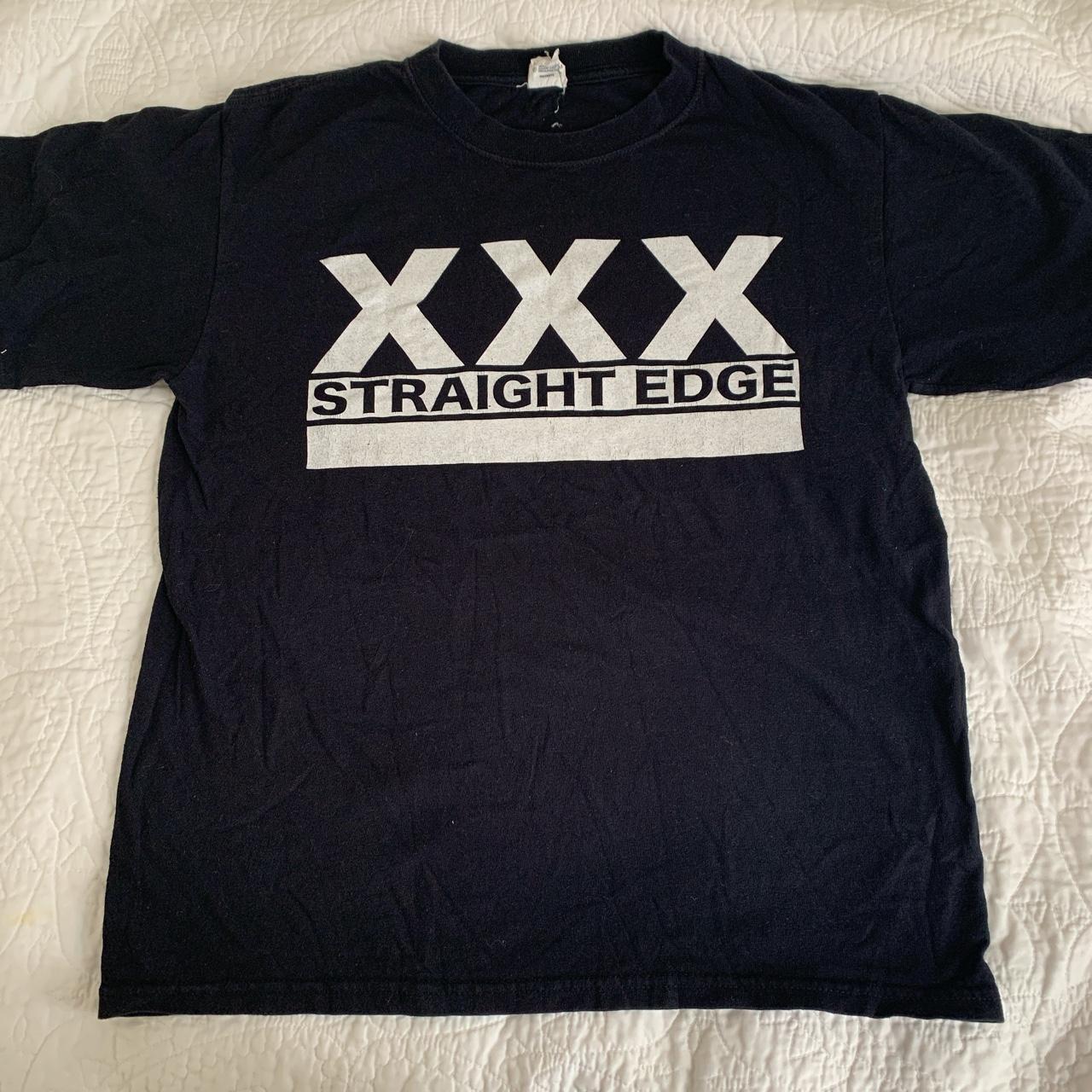 Straight Edge shirt, early 2000’s, anvil brand. 100... Depop