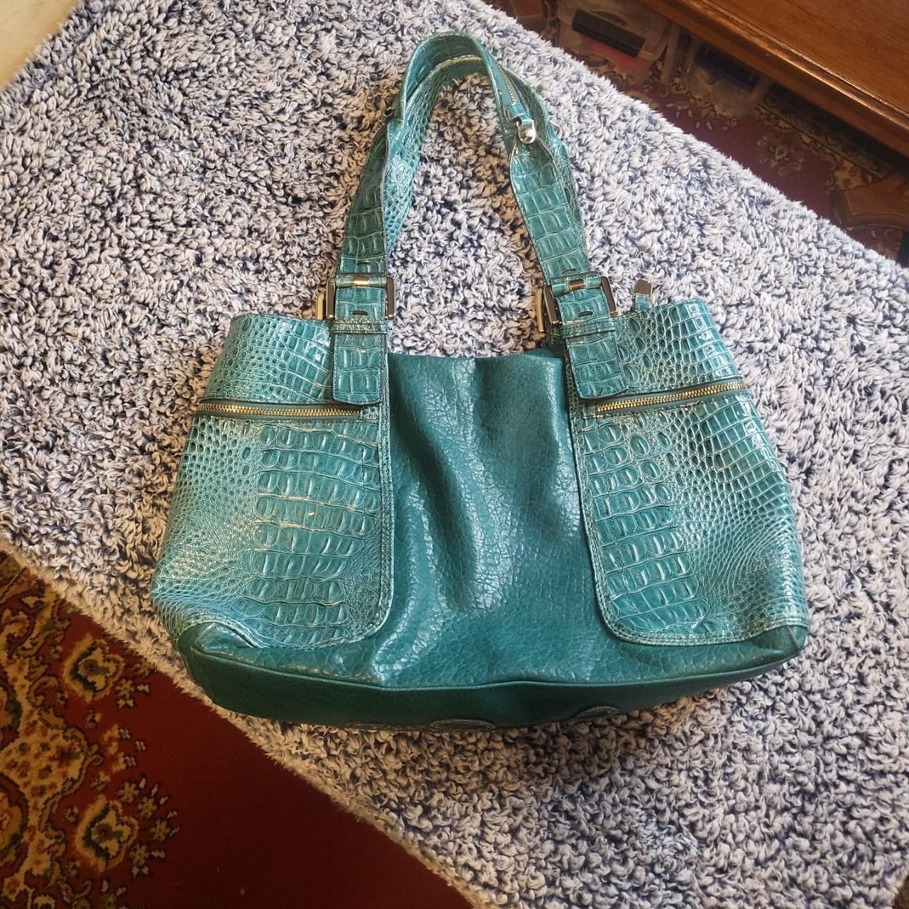 Leather Tote Bag Jess - Green