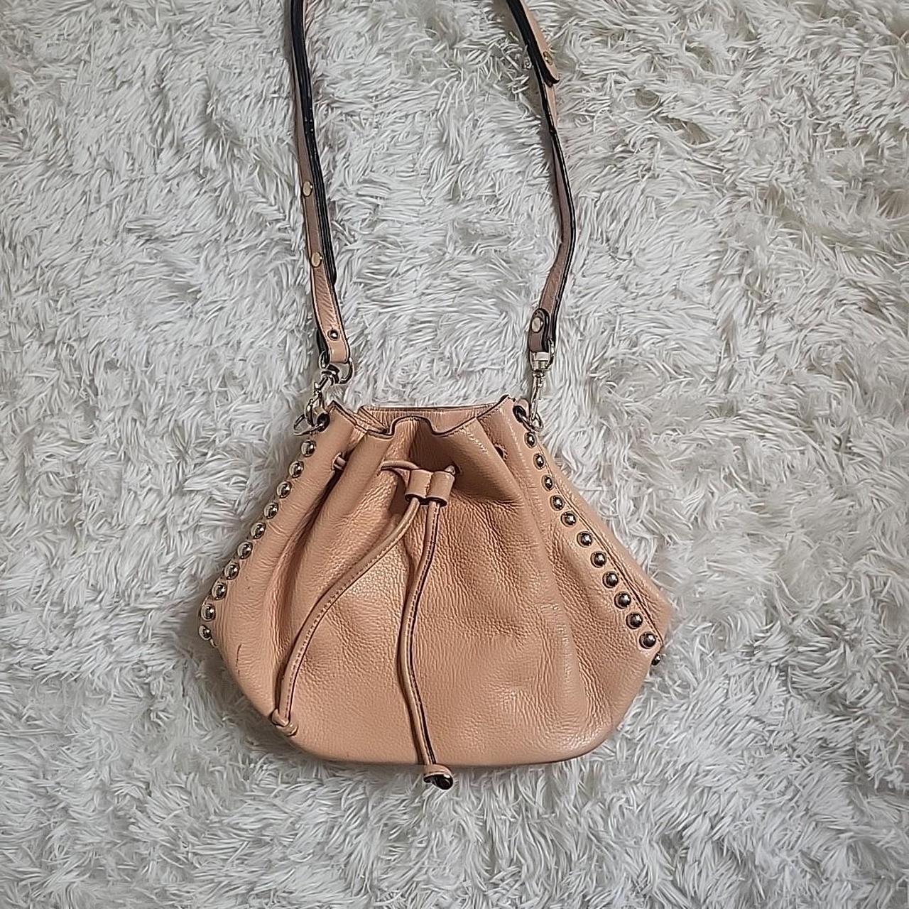 Offers Rebecca Minkoff Leather Bucket Bag Apricot Peach Pink