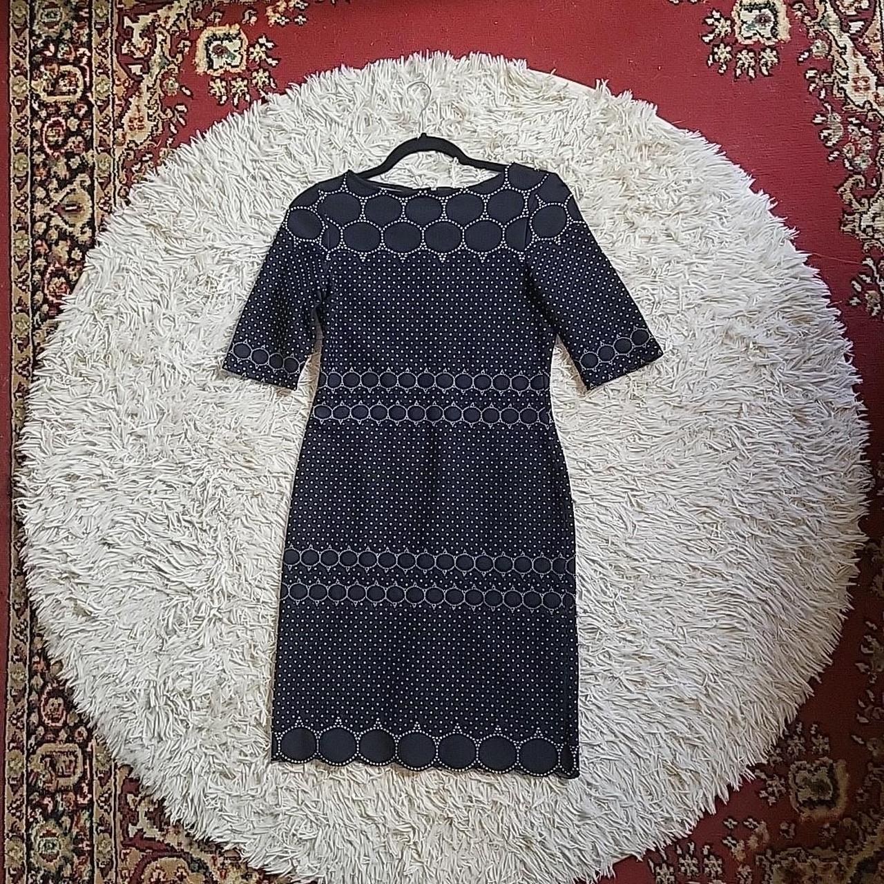 Julia Jordan Dress Black & White Circle Dot Mixed... - Depop