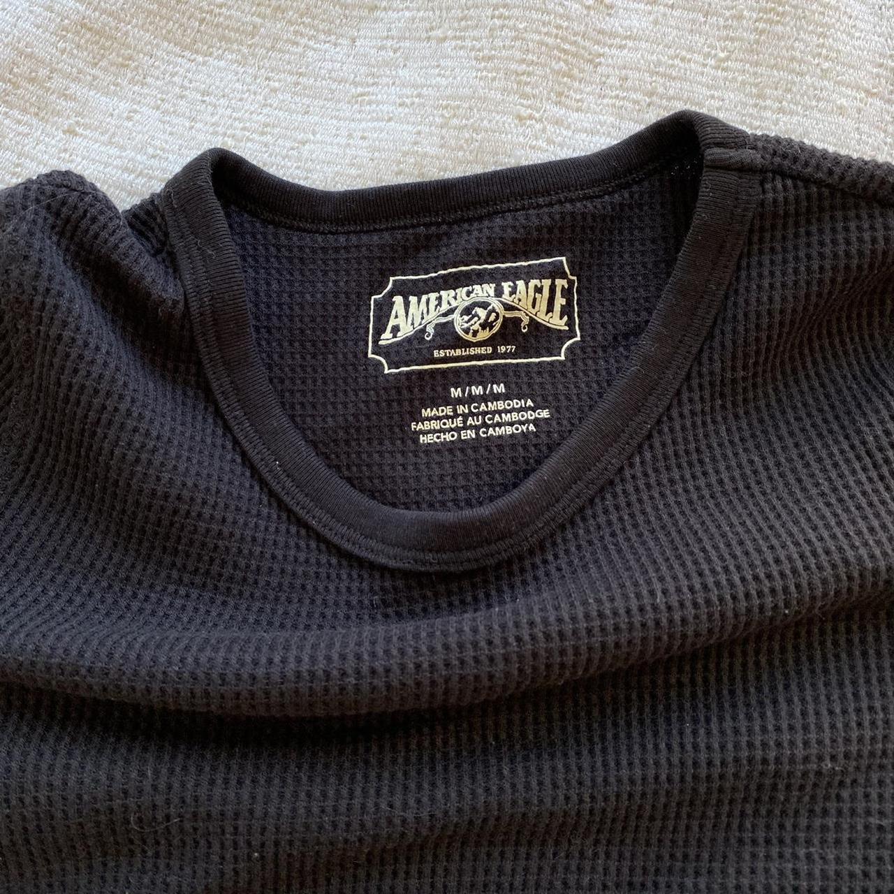 American Eagle Outfitters Women's Black Shirt | Depop