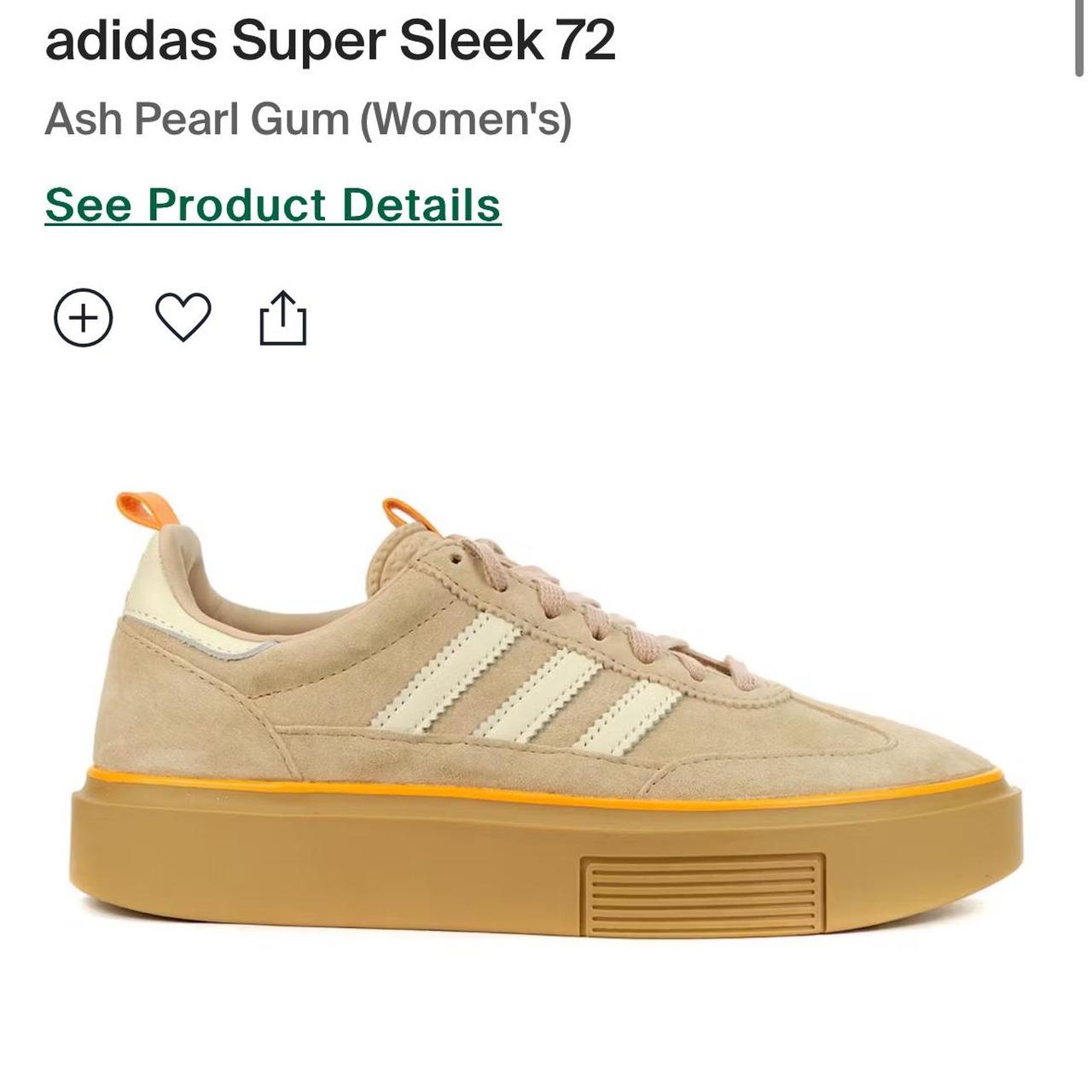 Adidas super sleek platform sneakers, Without