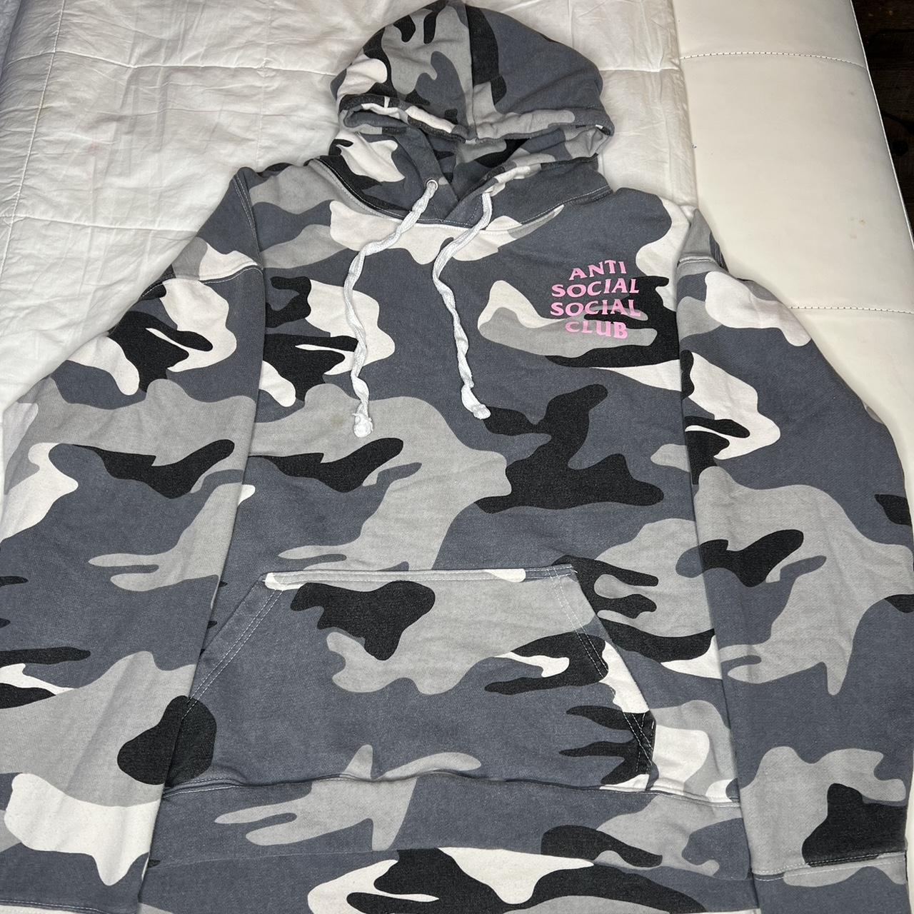 Anti social camo discount hoodie