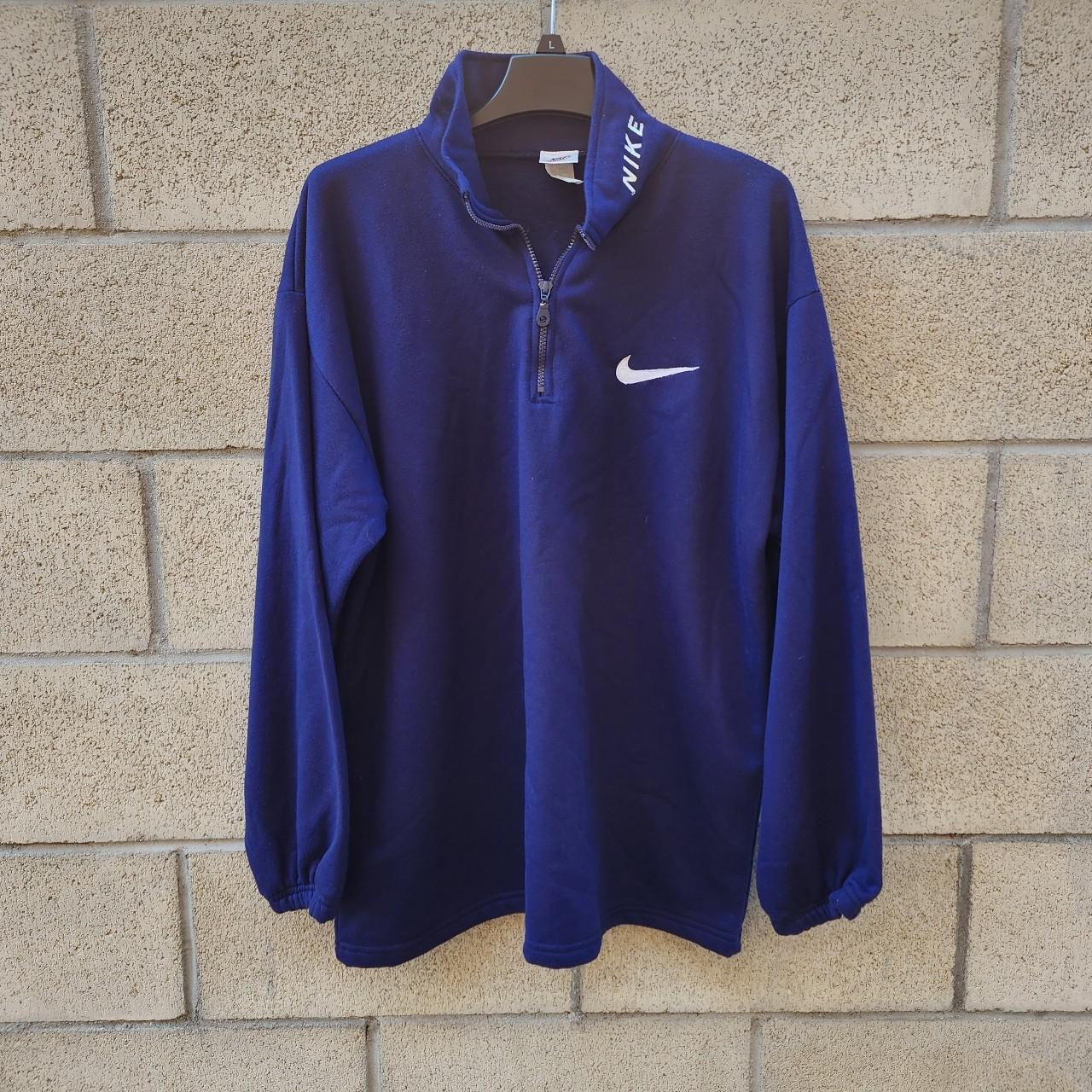 Nike navy blue on sale sweater