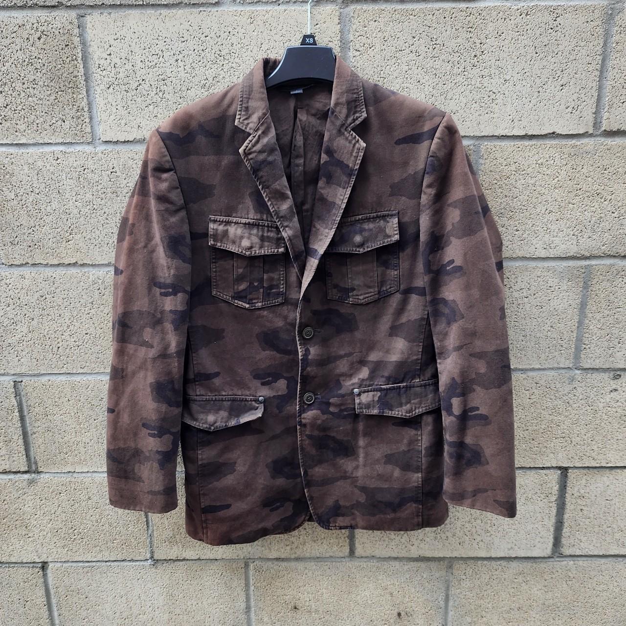 Mens camo 2024 blazer jacket