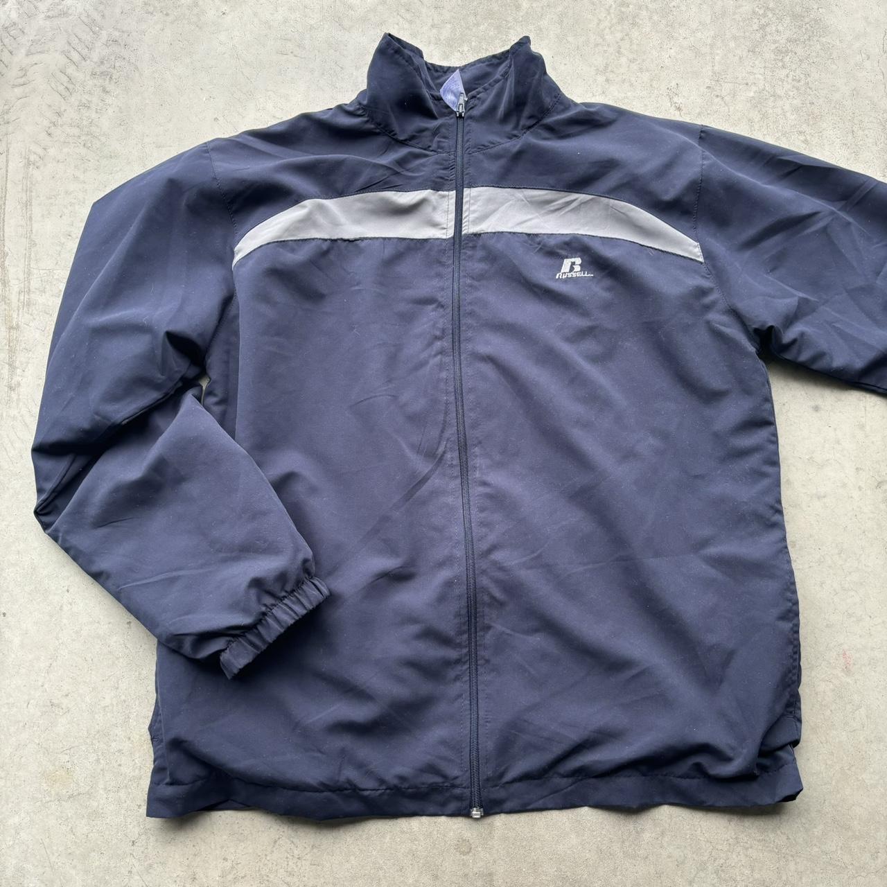 Russel Navy Windbreaker size M #russell #vintage - Depop