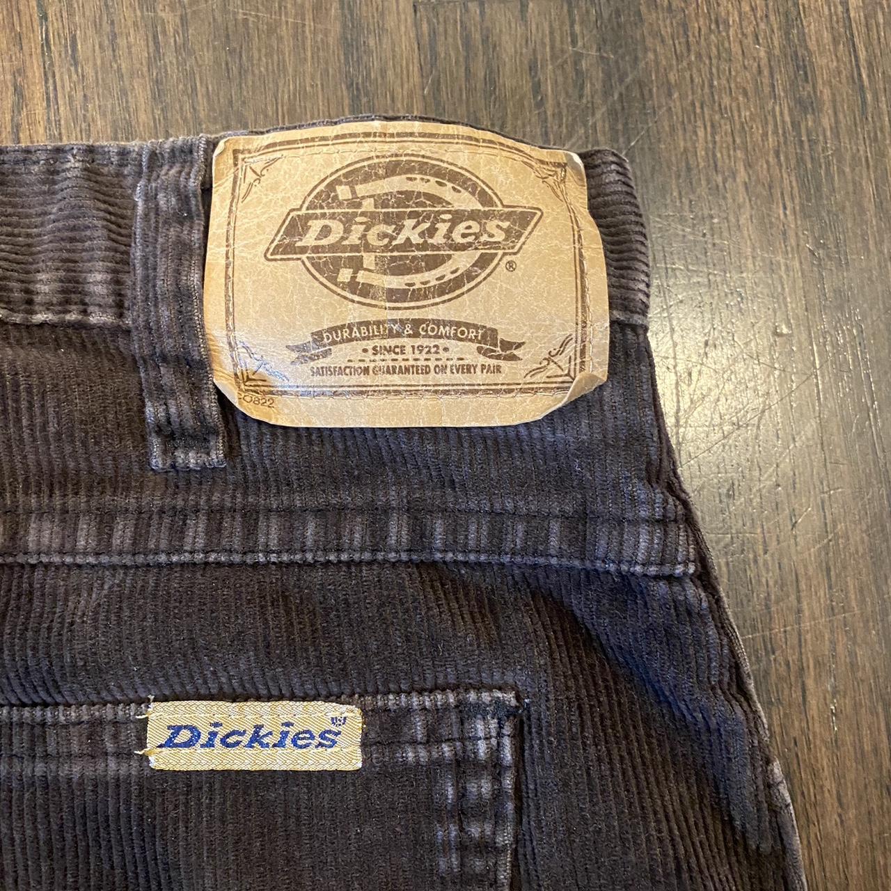 brown corduroy dickie pants perfect color brown.... Depop