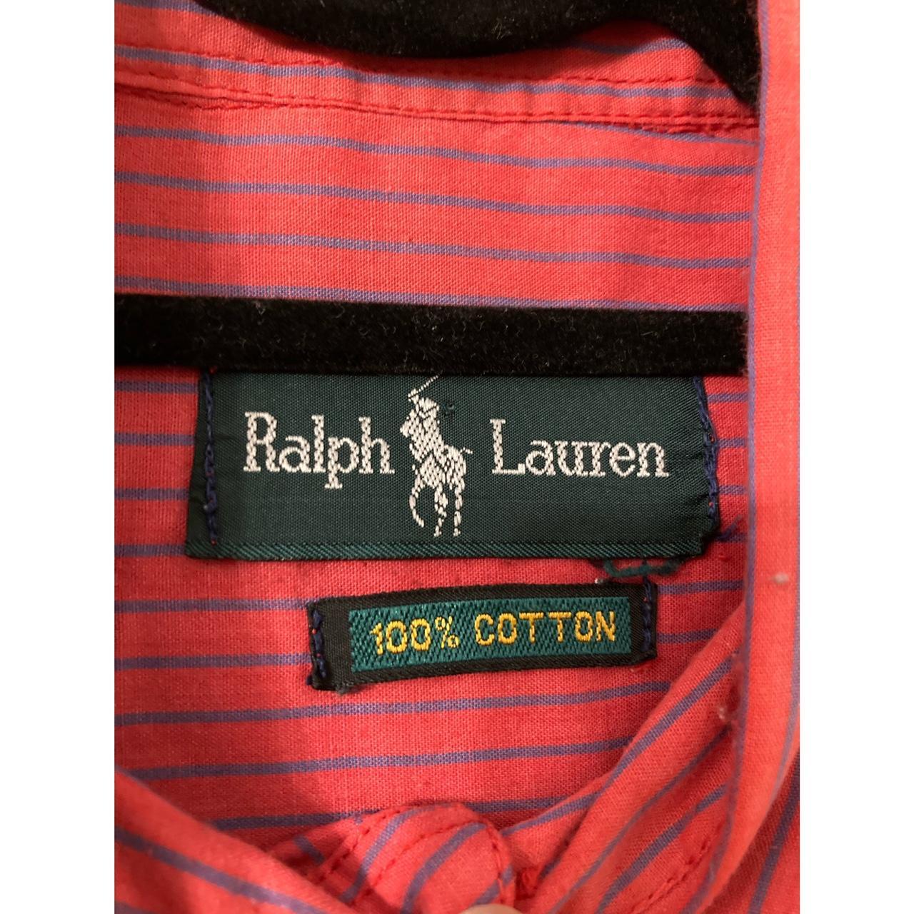 Vintage Ralph Lauren thin striped shirt. Size... - Depop