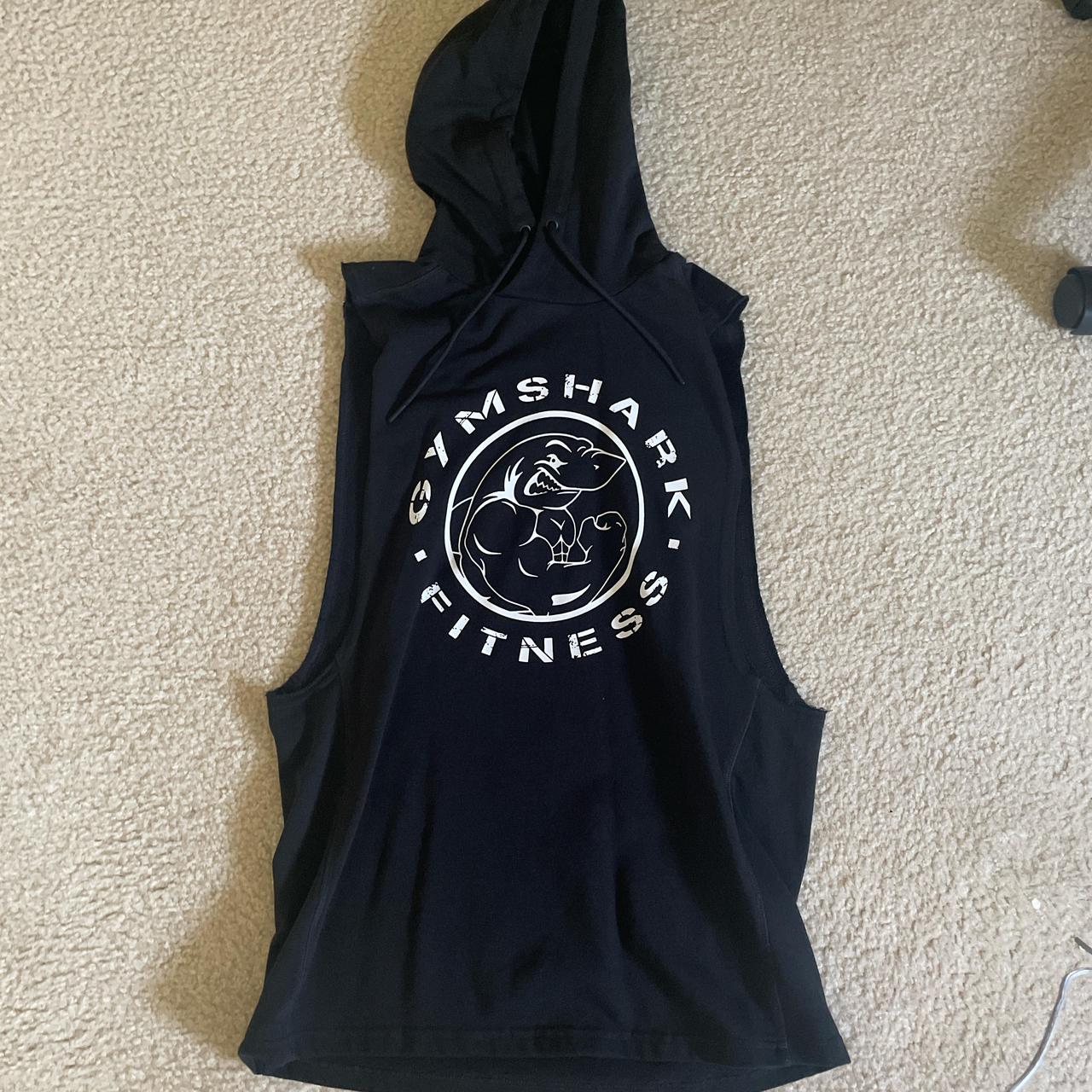 Gymshark sleeveless hoodie Size M No flaws fits a... Depop