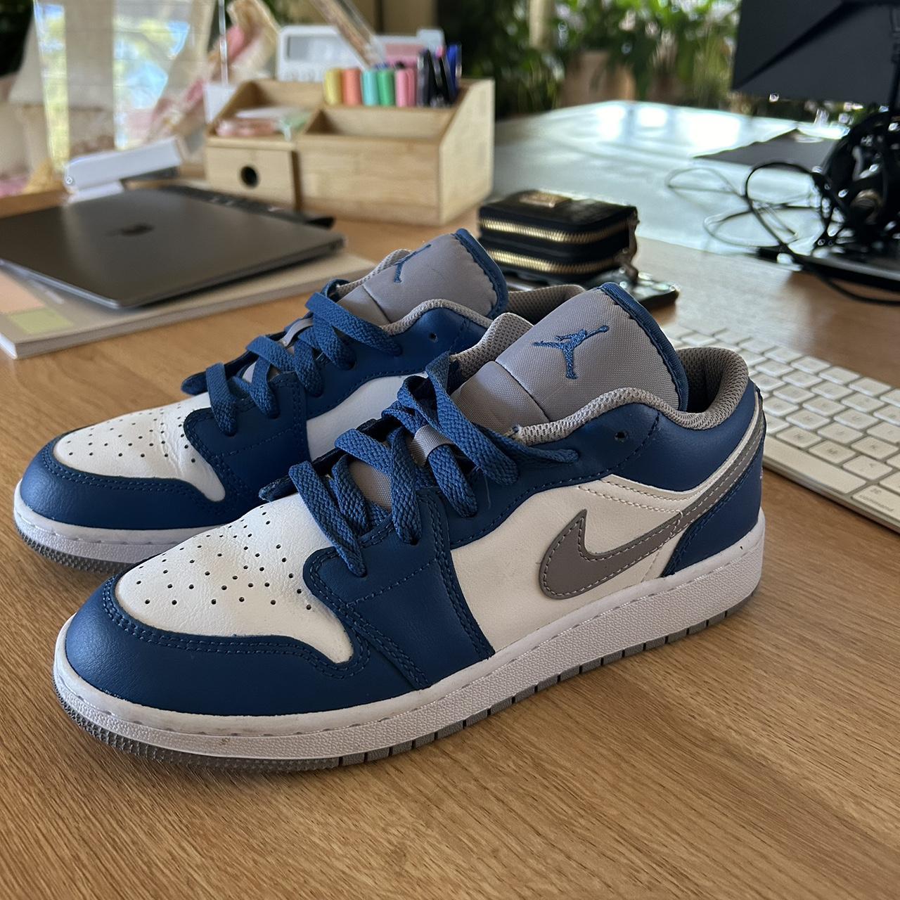 Jordan Nike Low (True Blue Cement) Size