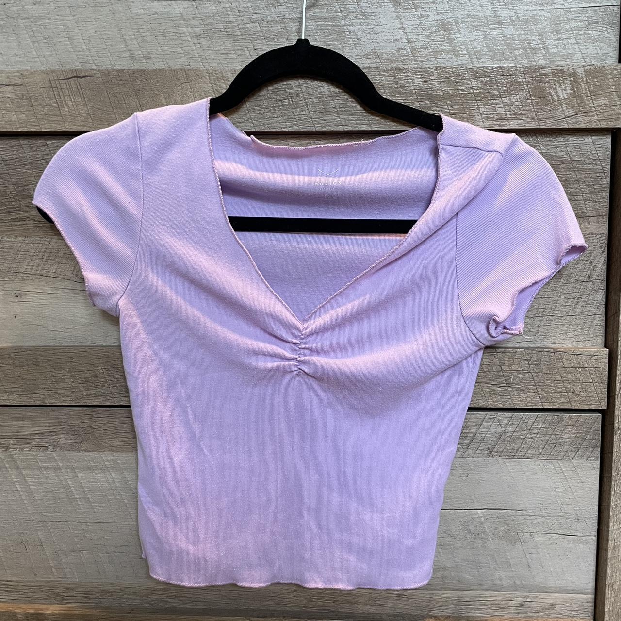 Pacsun purple tshirt size xsmall lightly used,... - Depop