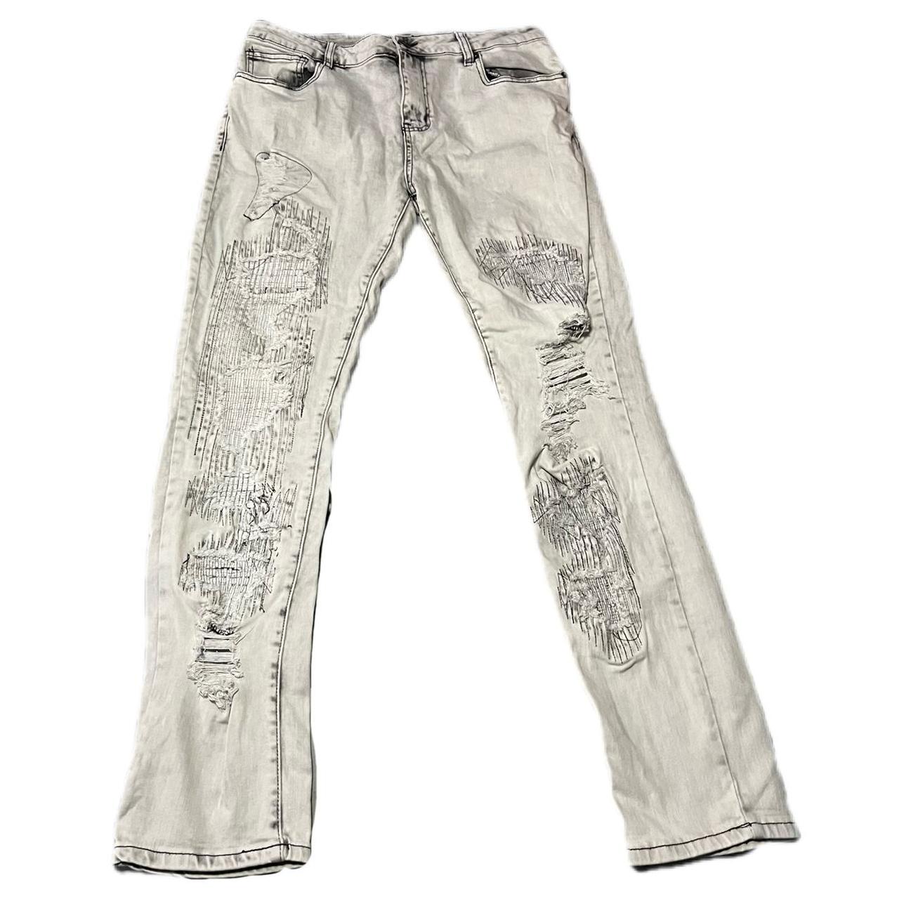 Rue 21 Men's Grey Jeans Depop