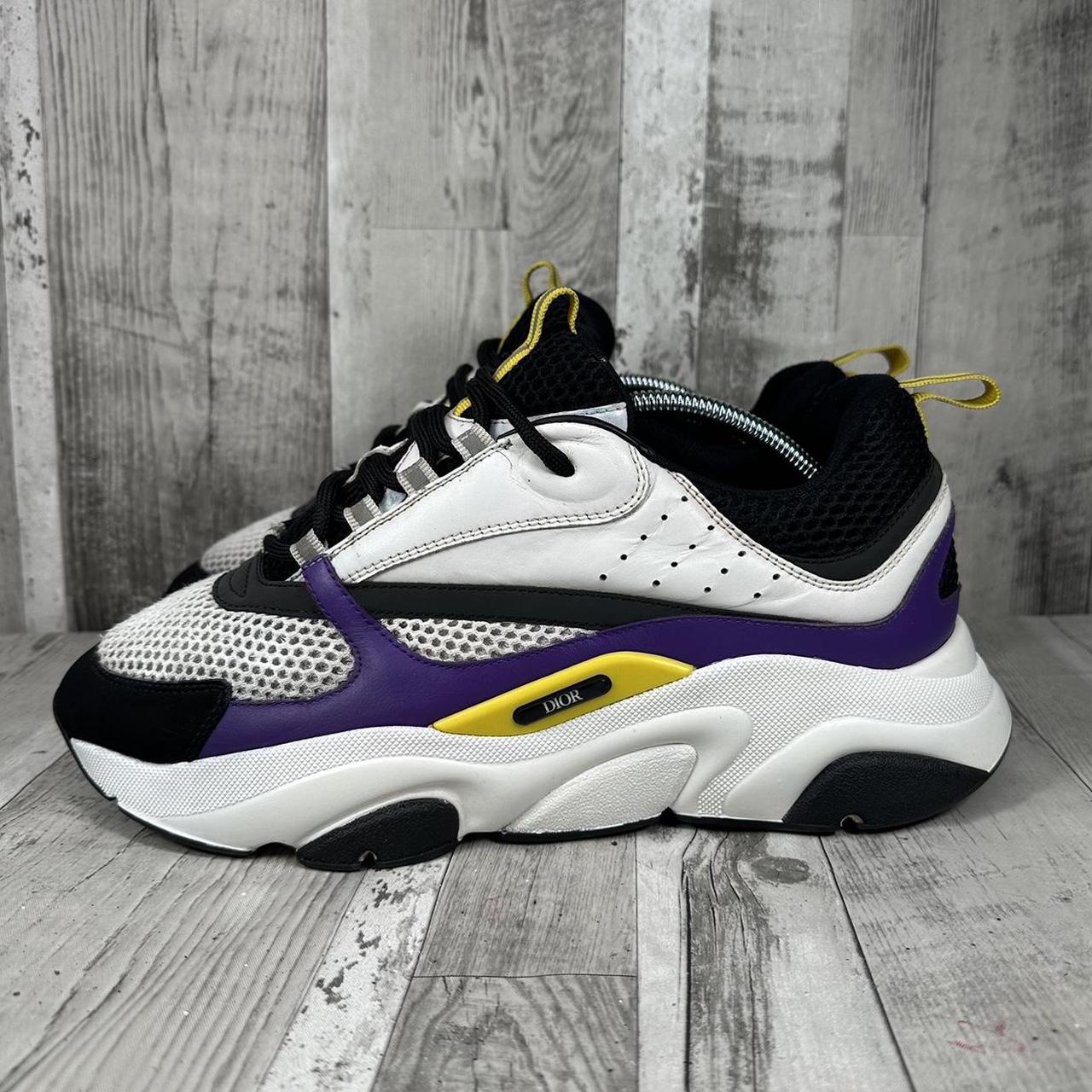 Men’s Dior B22 Sneaker purple yellow lakers ️ Size... - Depop